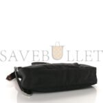 PRADA TESSUTO NYLON STUDDED NEW VELA HOBO BLACK FUOCO (29*20*7cm) - Image 3