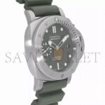 PANERAI LUMINOR SUBMERSIBLE GREEN DIAL WATCH PAM01055 - Image 3