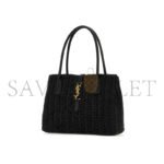 YSL RAFFIA PANIER RECTANGLE TOTE BLACK�741199GAADO (29*21*9cm) - Image 2