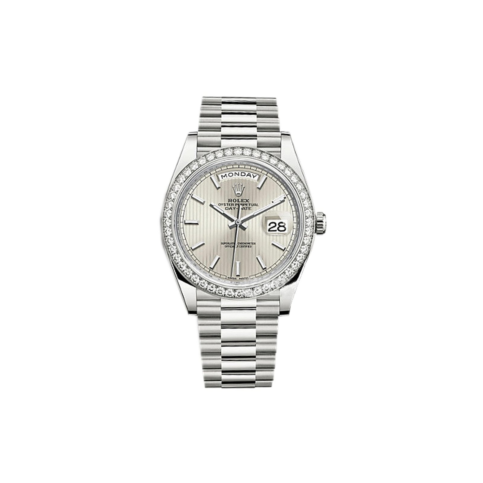 73eac581d64e2b102bd73a052d670624043cf1a5 ROLEX DAY-DATE DIAMOND MECHANICAL WATCH 228349-0007 - Image 1
