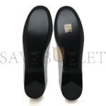 PRADA METALLIC LAMBSKIN BOW BALLERINA FLATS 38.5 FIORDALISO - Image 5