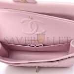 CHANEL CAVIAR QUILTED MEDIUM DOUBLE FLAP LIGHT PINK (25.5*14*6.5cm) - Image 4