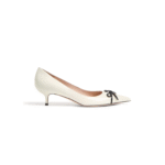 VALENTINO BEPOINTY PUMP IN PATENT LEATHER AND KIDSKIN 45MM 6W2S0LQ0DAL_A81
