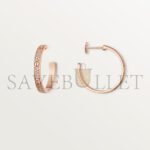 CARTIER LOVE�HOOP EARRINGS, MEDIUM MODEL, PAVED N8515192 - Image 4