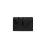 YSL BLACK ENVELOPE SHOULDER BAG 600166BOW981000 (31*22*7.5cm)
