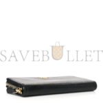 PRADA SAFFIANO METAL ZIP AROUND WALLET BLACK (18*10*2cm) - Image 4
