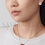 VAN CLEEF ARPELS LUCKY SPRING EARRINGS, PLUM BLOSSOM VCARP7RU00 - Image 3