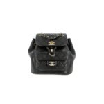 CHANEL DUMA SHEEPSKIN BACKPACK BLACK (18.5*18*12cm)