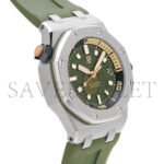 AUDEMARS PIGUET ROYAL OAK OFFSHORE 42 DIVER STAINLESS STEEL GREEN DIAL WATCH 15720ST.OO.A052CA.01 - Image 3