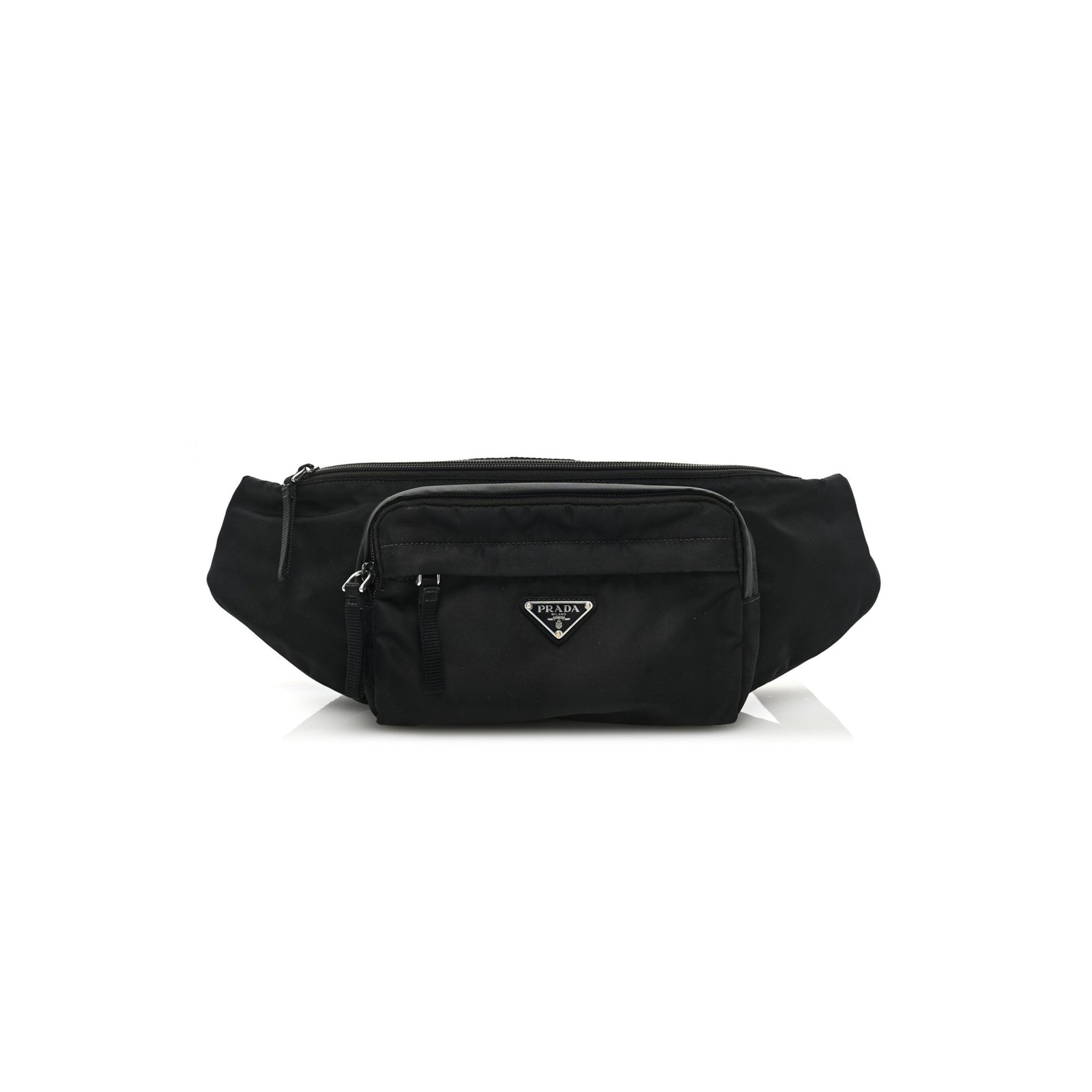 7861e37c05dd874ebd76d0bccf0bc661c48559d8 PRADA TESSUTO NYLON MONTAGNA BELT BAG BLACK (33*13*6cm) - Image 1