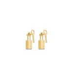 LOUIS VUITTON LOCK IT EARRINGS M00405