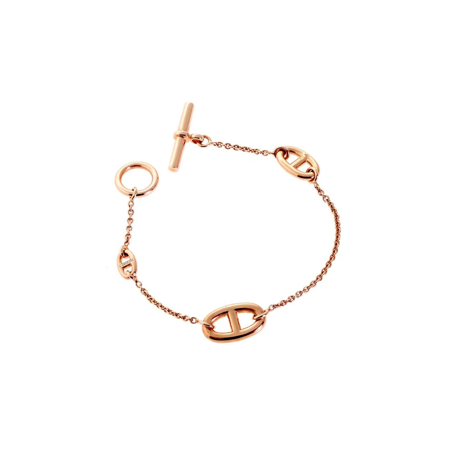 78f59e83bf222e391900cd5096d3209d7ad5a2de HERM�S FARANDOLE ROSE GOLD BRACELET - Image 1