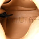 PRADA SHEARLING ARQUE SHOULDER BAG ECRU NOISETTE (23*19*6cm) - Image 5