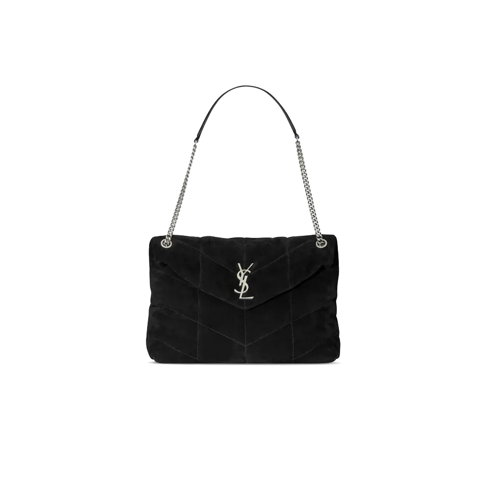 792388454223e190f6fe45d4fff2878e5a7efa05 YSL PUFFER MEDIUM IN SUEDE 577475142320 (35*23*13.5cm) - Image 1