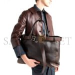 PRADA BUCKLE NAPPA LEATHER BAG WITH BELT 2VG126 (48*34*18cm) - Image 3