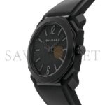BVLGARI OCTO ULTRANERO BLACK STEEL AUTOMATIC 41MM MEN'S WATCH 102737 - Image 3