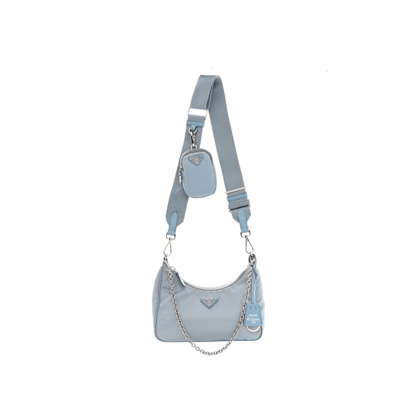 79a3e0878fc24835d45d3724ac87ab1059bb236d PRADA NYLON RE-EDITION 2005 SHOULDER BAG ASTRALE (22*12*6cm) - Image 1