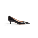 VALENTINO BEPOINTY PUMP IN PATENT LEATHER AND KIDSKIN 45MM 6W2S0LQ0DAL_790