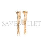 HERM�S KELLY GAVROCHE DIAMONDS 18K ROSE GOLD EARRINGS - Image 2