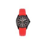 PATEK PHILIPPE AQUANAUT��BLACK VENOM��BLACK DIAL ON RED RUBBER STRAP WATCH 5167A