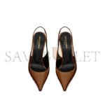 YSL VENDOME SLINGBACK PUMPS IN GLAZED LEATHER 755208AAAZY2211 - Image 3