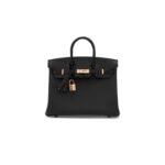 HERM�S MASTER BIRKIN 30 MATTE CROCODILE AND TOGO LEATHER BLACK BAG GOLD BUCKLE H076235CK29 (30*22*16cm)