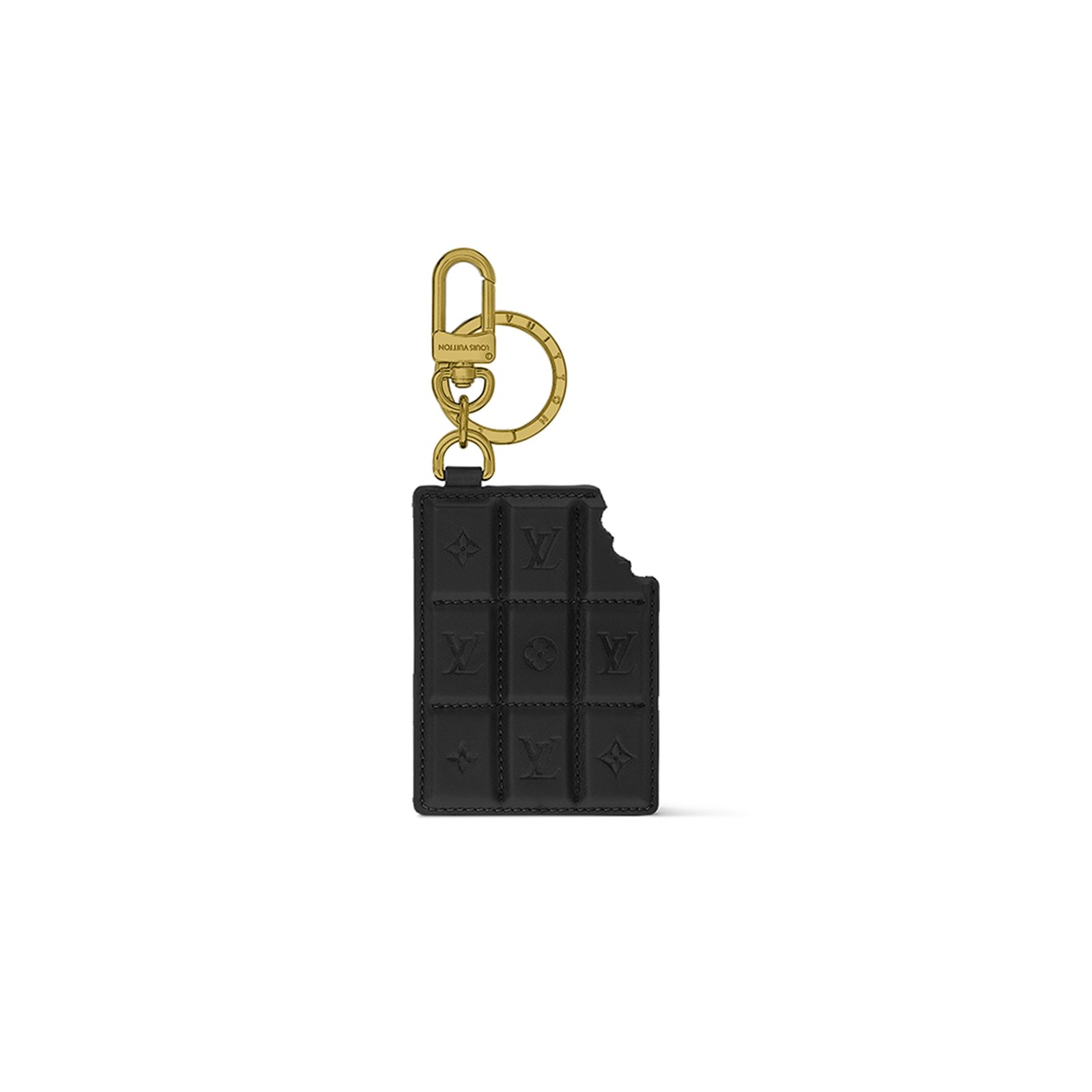 7b9ae16824dbb362817e0eb3b65c60c541b306b3 LOUIS VUITTON LV CHOCOLATE BAR FIGURINE KEY HOLDER AND BAG CHARM M1111 - Image 1