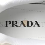 PRADA SPAZZOLATO ROIS BIKE FABRIC MENS SNEAKERS 10 WHITE - Image 7