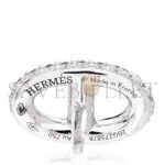 HERM�S 18K WHITE GOLD DIAMOND NEW FARANDOLE EARRINGS - Image 3