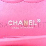 CHANEL IRIDESCENT CAVIAR QUILTED MEDIUM DOUBLE FLAP LIGHT GOLD PINK (25*15*6cm) - Image 7