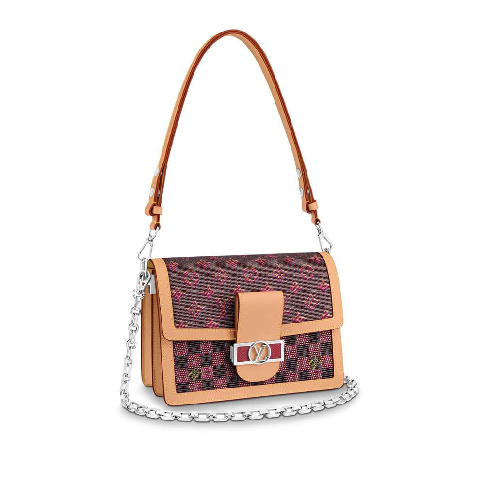 7de9589509843a7bd7f8e57d88b09ffe4c24a517 Louis Vuitton Printed Calf Leather Dauphine MM M55452 - Image 1