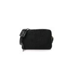 PRADA JACQUARD LOGO CAMERA BAG BLACK (23*15*8cm)