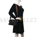 PRADA VITELLO DAINO CAMERA CROSSBODY BLACK (24*15*10cm) - Image 2