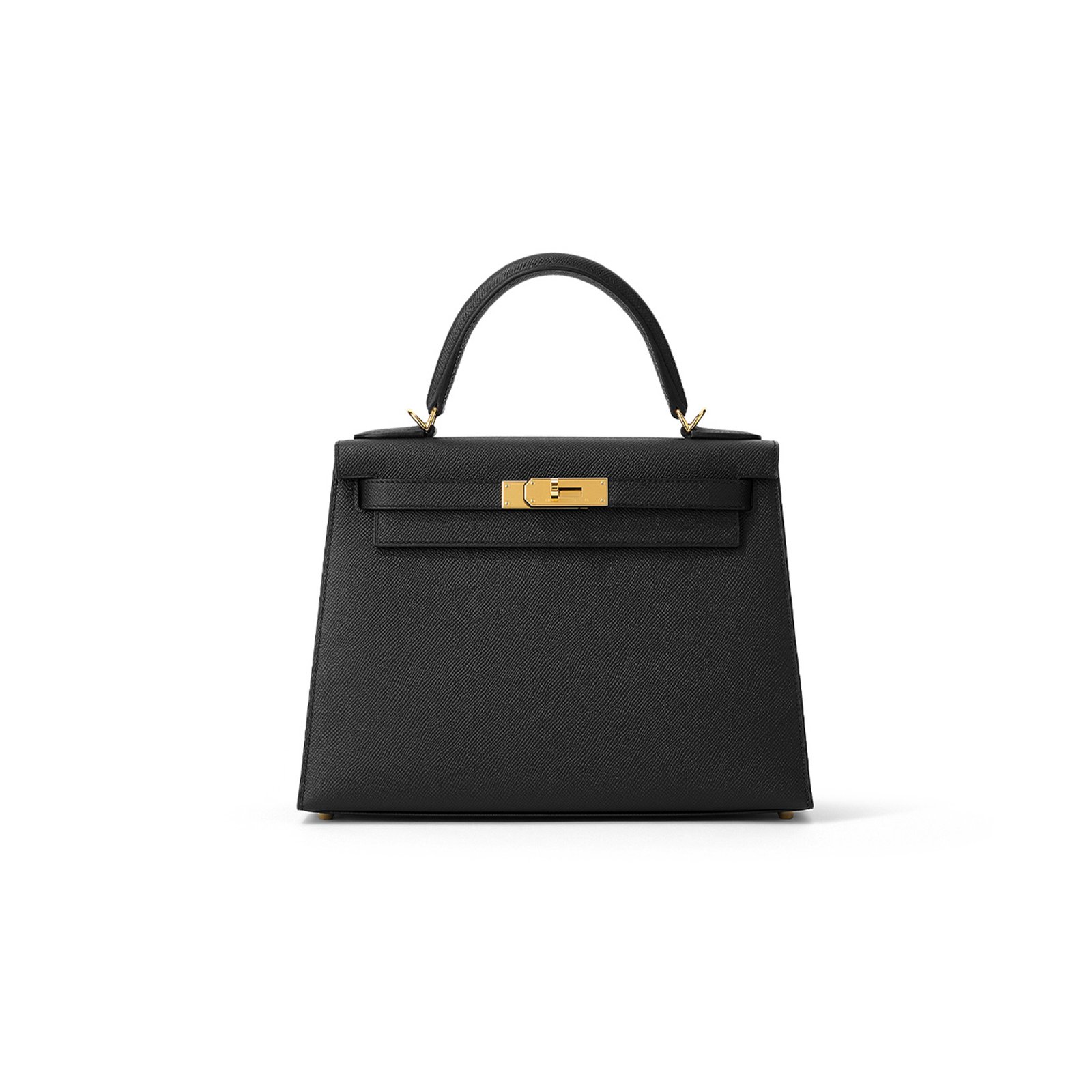 7ec647369bce0f8914dc87b65f9e6e0b096e98cd HERM�S MASTER A BLACK EPSOM LEATHER KELLY 28 WITH GOLD HARDWARE (28*22*10cm) - Image 1