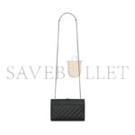 YSL ENVELOPE SMALL IN QUILTED GRAIN DE POUDRE EMBOSSED LEATHER 600195BOW921000 (21*13*6cm) - Image 3