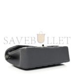 CHANEL LAMBSKIN QUILTED DOUBLE FLAP DARK GREY AS1112 (25.5*15.5*6.5cm) - Image 4