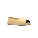 CHANEL ESPADRILLES LAMBSKIN BEIGE & BLACK G29762