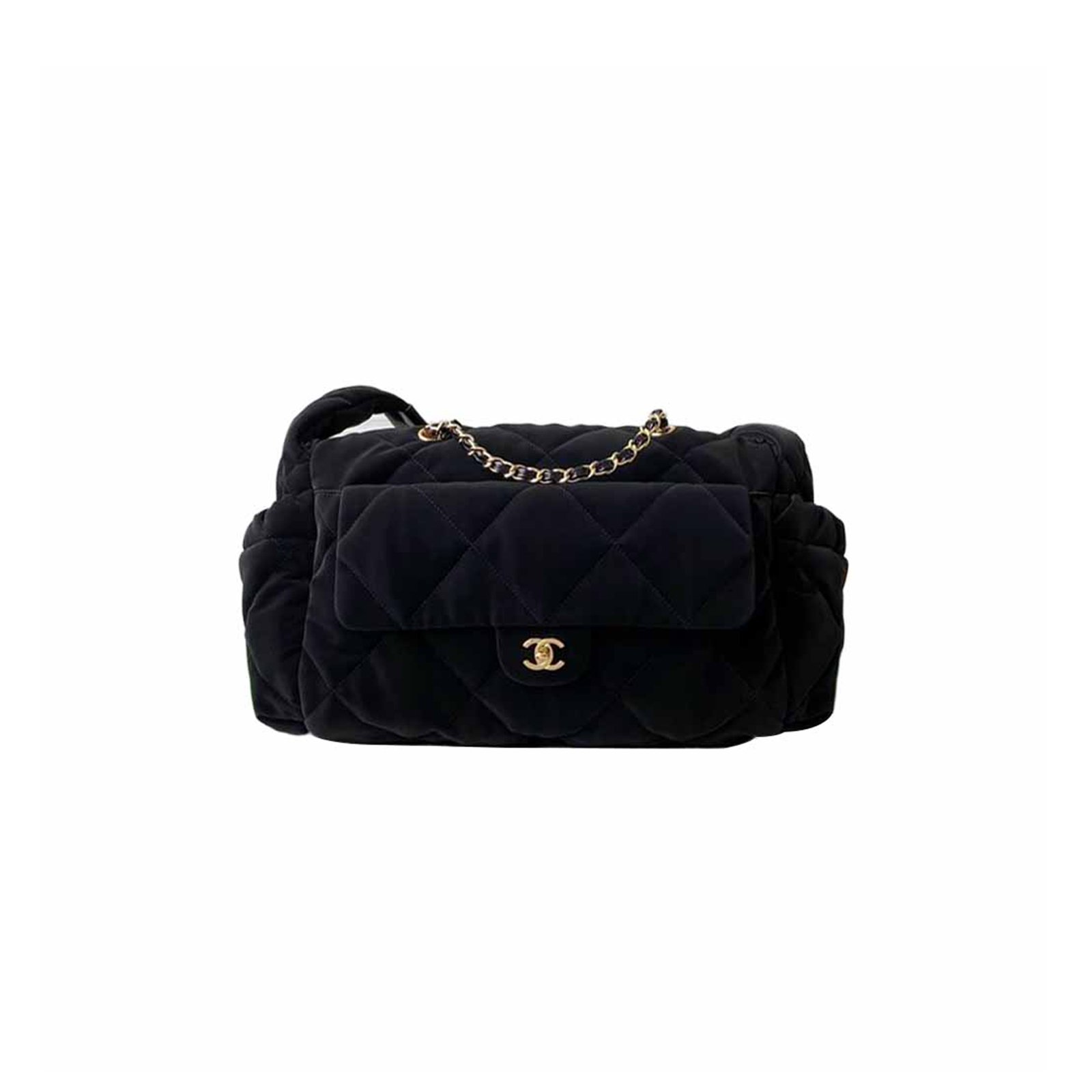 7f5109e32518925bbefac315b183432c5ba692fa CHANEL 24N�COCONEIGE�SKI�BAG�AS5055 (44*22*17cm) - Image 1