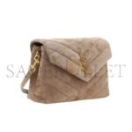 YSL TOY LOULOU SHOULDER BAG IN SUEDE 6784011U8212346 (20*14*7cm) - Image 2