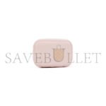 CHANEL LIGHT PINK QUILTED GRAINED CALFSKIN MINI VANITY WITH CHAIN GOLD HARDWARE AP2198 (11*8.5*7cm) - Image 4