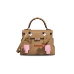 HERM�S MASTER KELLY DOLE PICTO PALLADIUM HARDWARE (18*15*6cm)