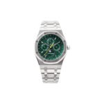 AUDEMARS PIGUET ROYAL OAK 'PERPETUAL CALENDAR' LIMITED EDITION STAINLESS STEEL WITH GREEN DIAL WATCH 26606ST.OO.1220ST.01