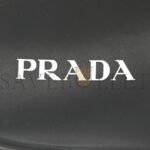 PRADA SHEARLING METAL TRIANGLE LOGO LUG SOLE 20MM SLIDE SANDALS 41 BLACK - Image 5