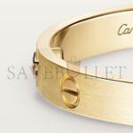 CARTIER LOVE BRACELET, CLASSIC MODEL, BRUSHED FINISH, SET WITH 4 DIAMONDS B6080117 - Image 7