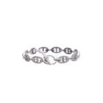 HERM�S AN 18K WHITE GOLD & DIAMOND CHAINE D'ANCRE ENCHA�N�E BRACELET