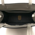 PRADA CALFSKIN TRIANGLE TOTE BAG WHITE (25*23*9cm) - Image 4