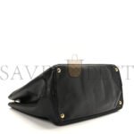 PRADA SAFFIANO LARGE GALLERIA DOUBLE ZIP TOTE BLACK (36*27*15cm) - Image 3