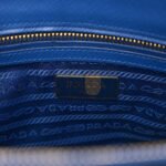 PRADA SAFFIANO LUX MINI GALLERIA DOUBLE ZIP TOTE AZZURO (27*17*12cm) - Image 5