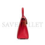 HERM�S MASTER ROUGE CASAQUE EPSOM SELLIER KELLY 25 PALLADIUM HARDWARE (25*17*7cm) - Image 4
