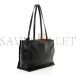 PRADA GLACE CALFSKIN TOTE BLACK (35*27*14cm) - Image 2